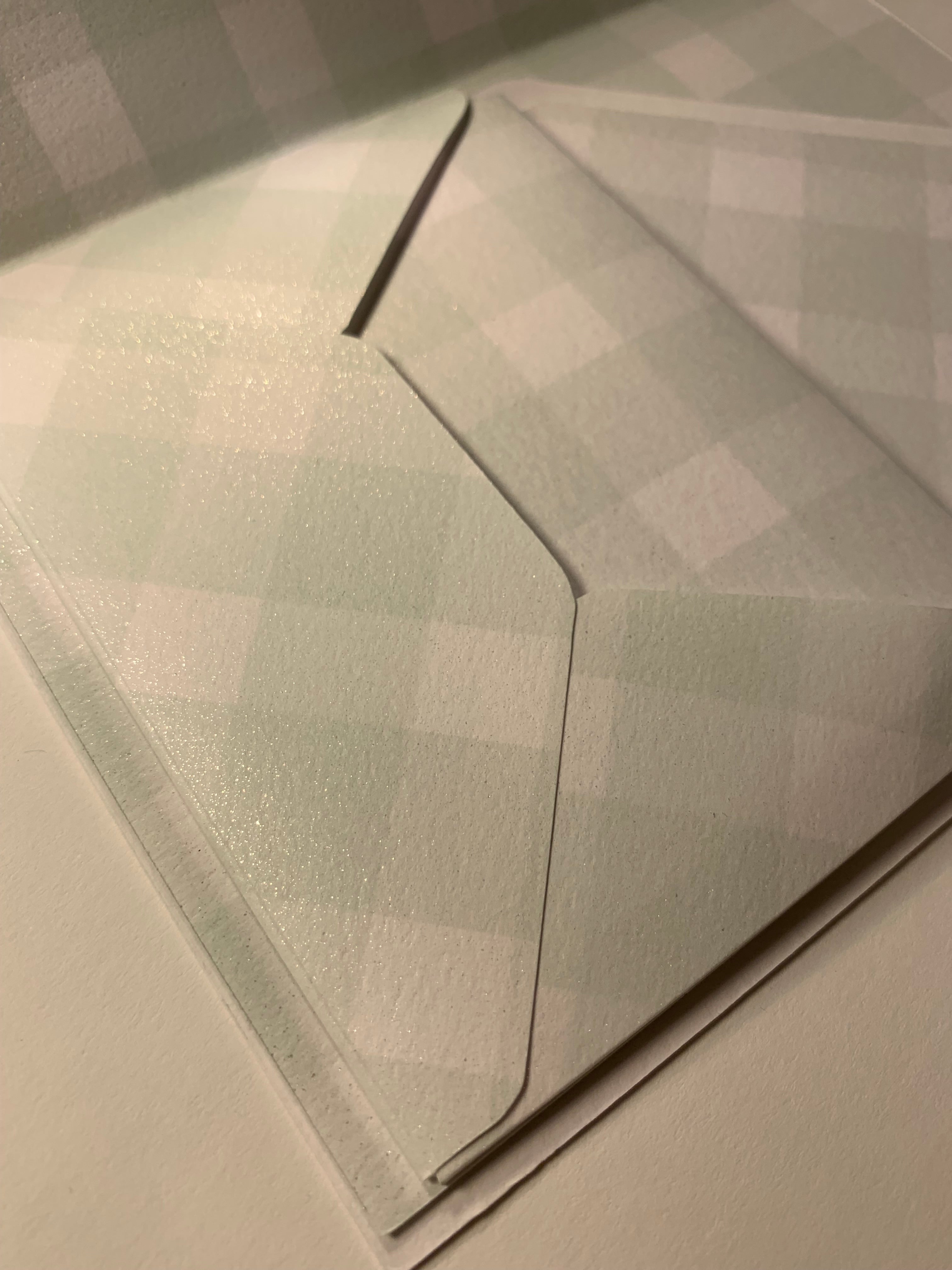 Handcrafted Shimmery Stationery Six pack