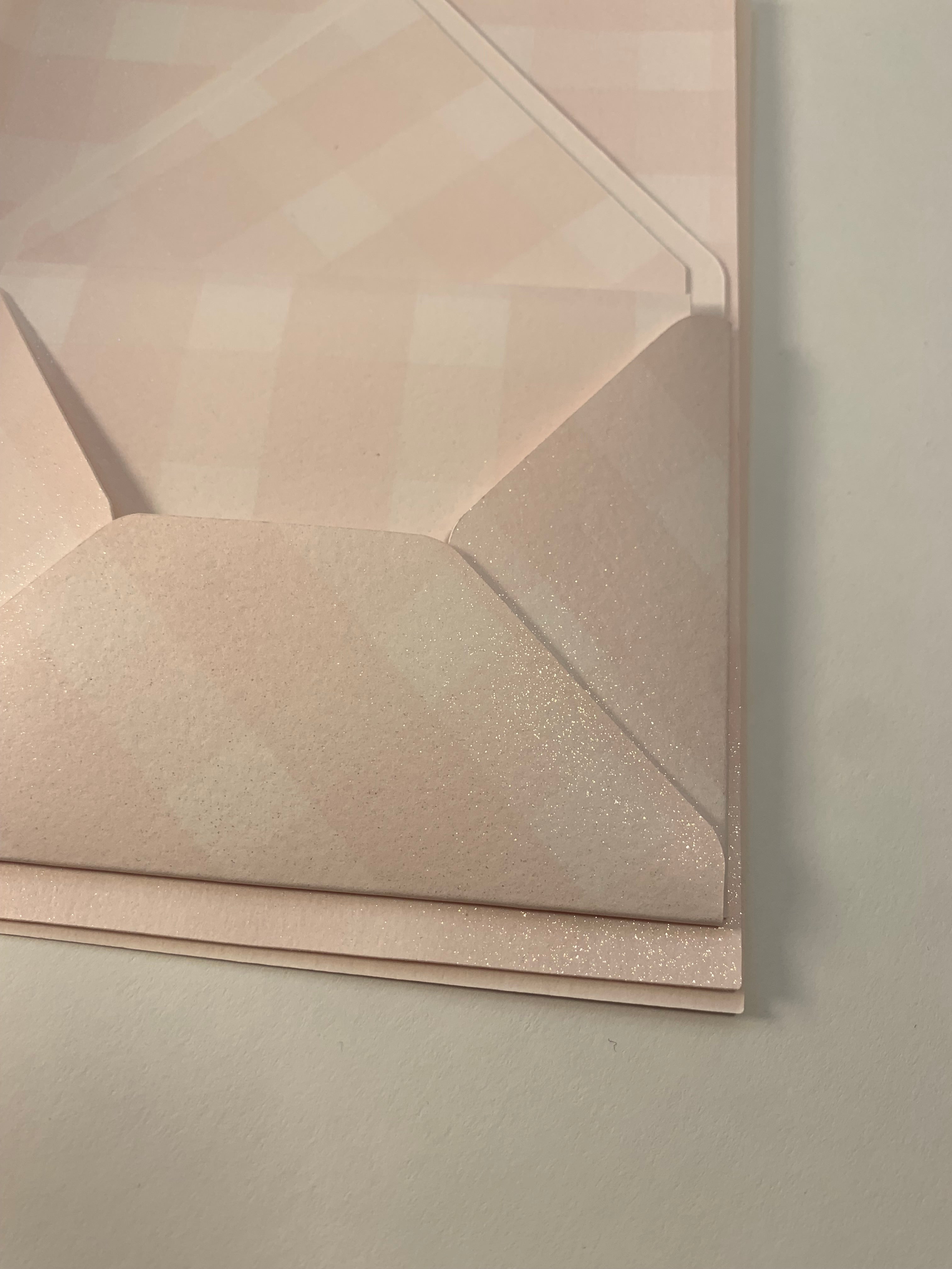 Handcrafted Shimmery Stationery Six pack